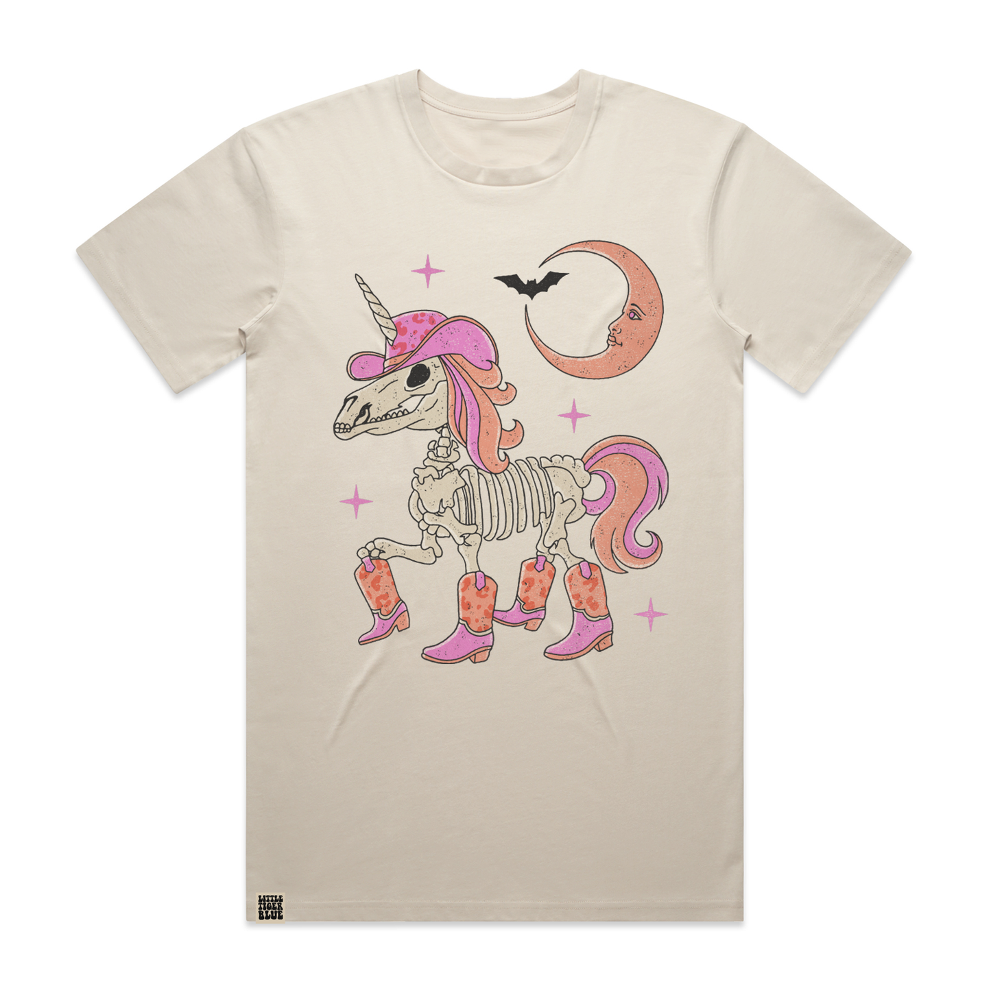 Adults Howdy Unicorn T-Shirt Bone