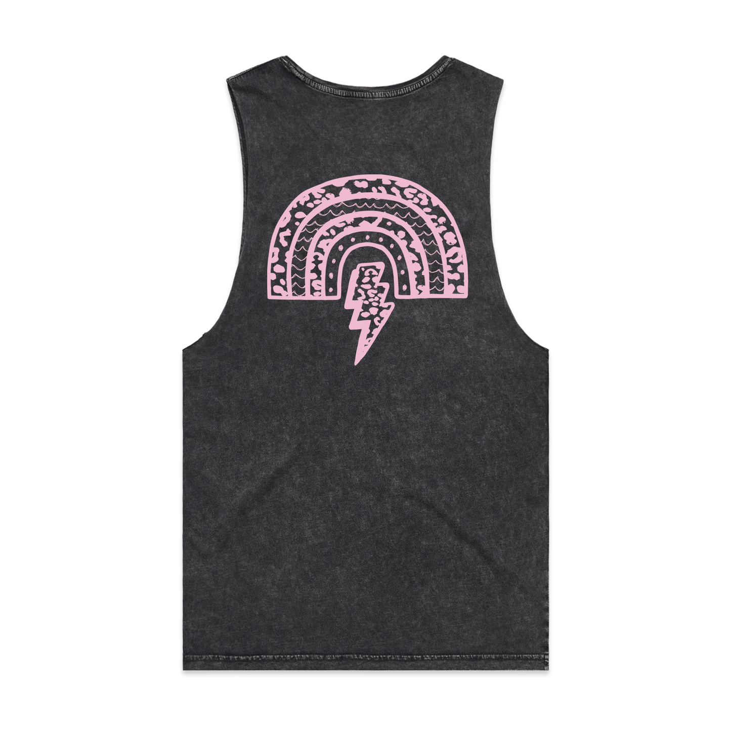 Stone wash Muscle Vest.