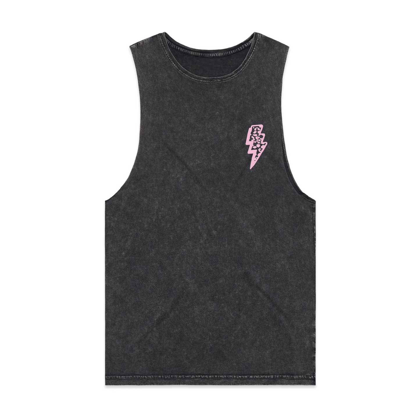 Stone wash Muscle Vest.