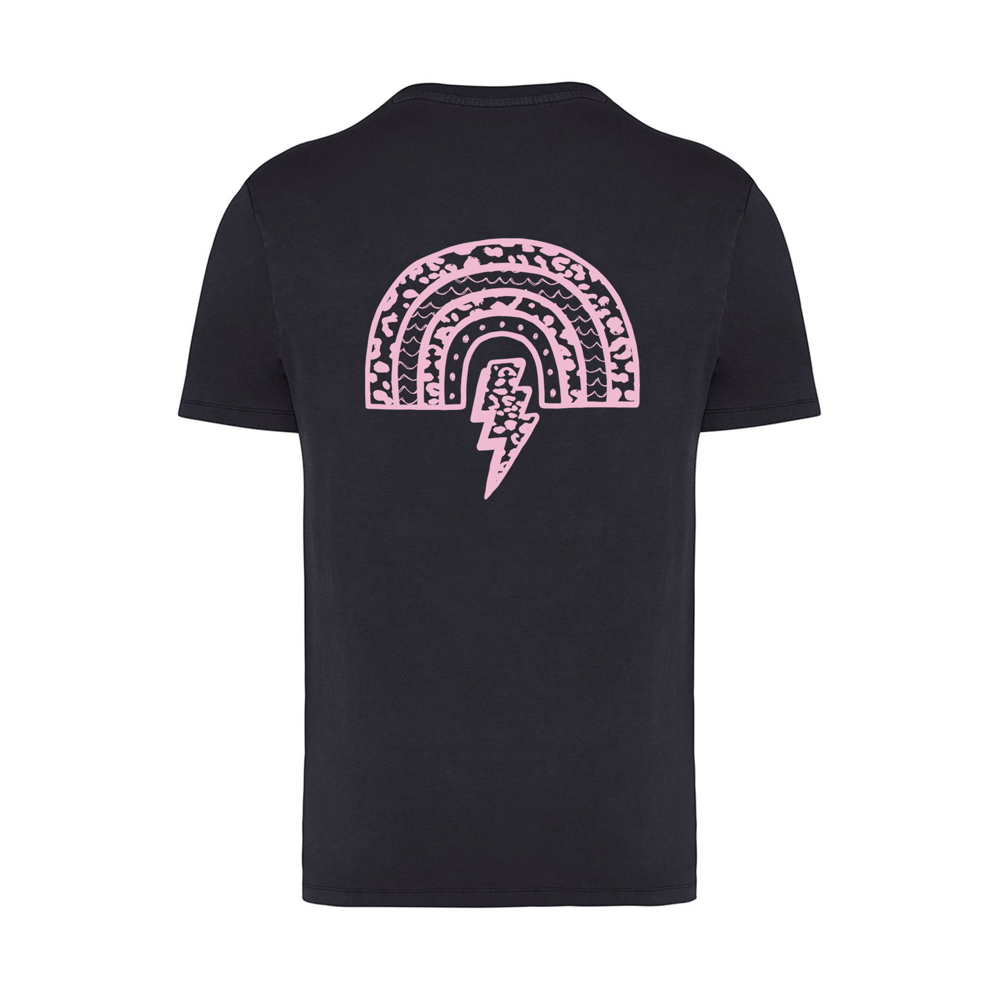 Faded Black & Bubblegum Bolt T-shirt